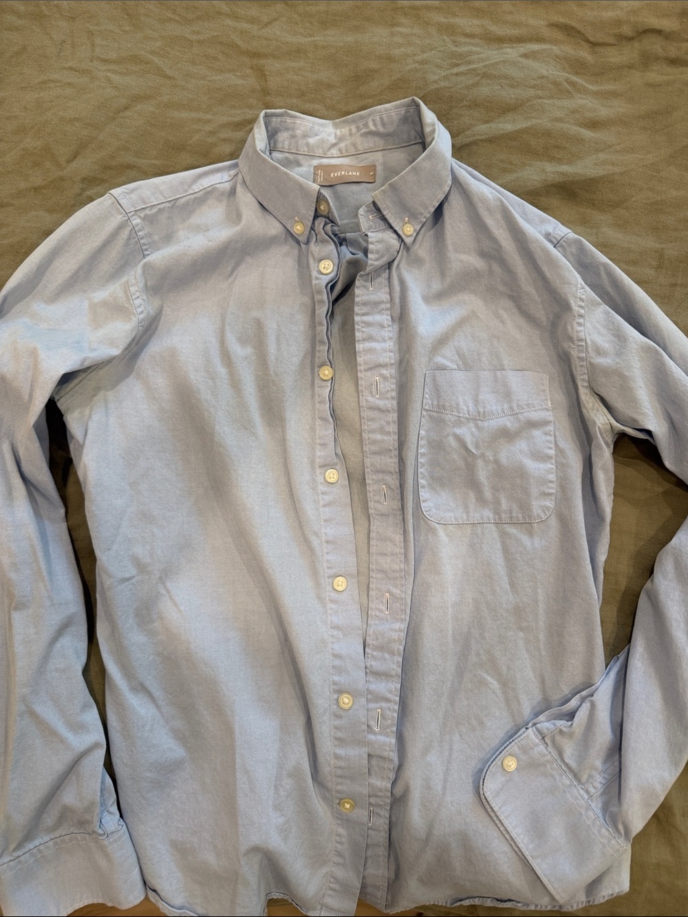 Everlane Men's Pale Blue Button-Down Oxford Shirt